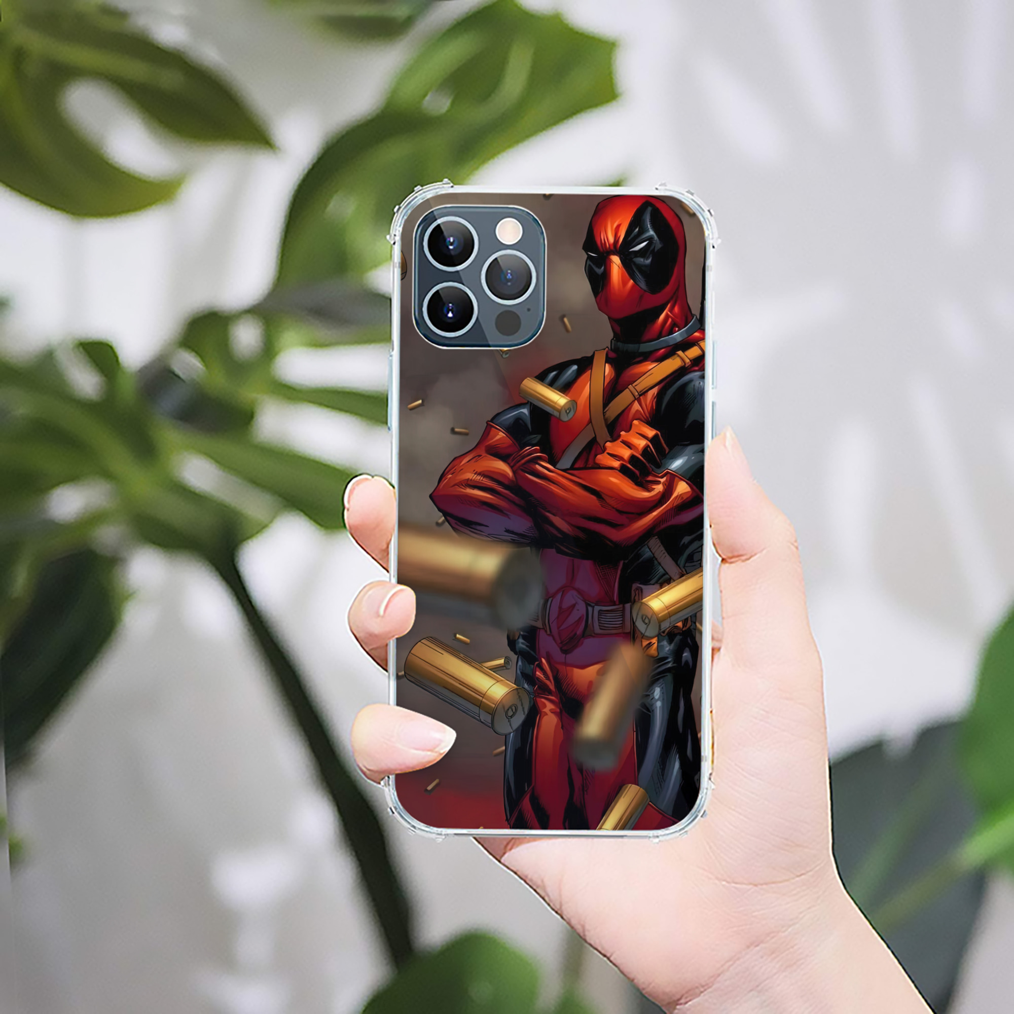 （画像用） Deadpool デッドプール 【iPhone 12シリーズ対応】透明スマホケース（クリアソフトケース）
